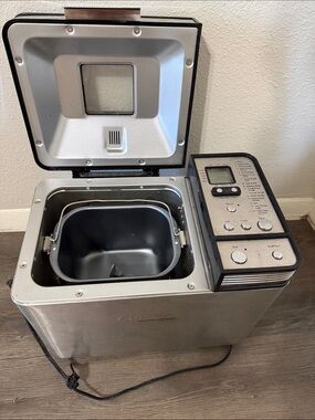 Cuisinart Stainless Steel and Black Bread Maker with Digital Controls
